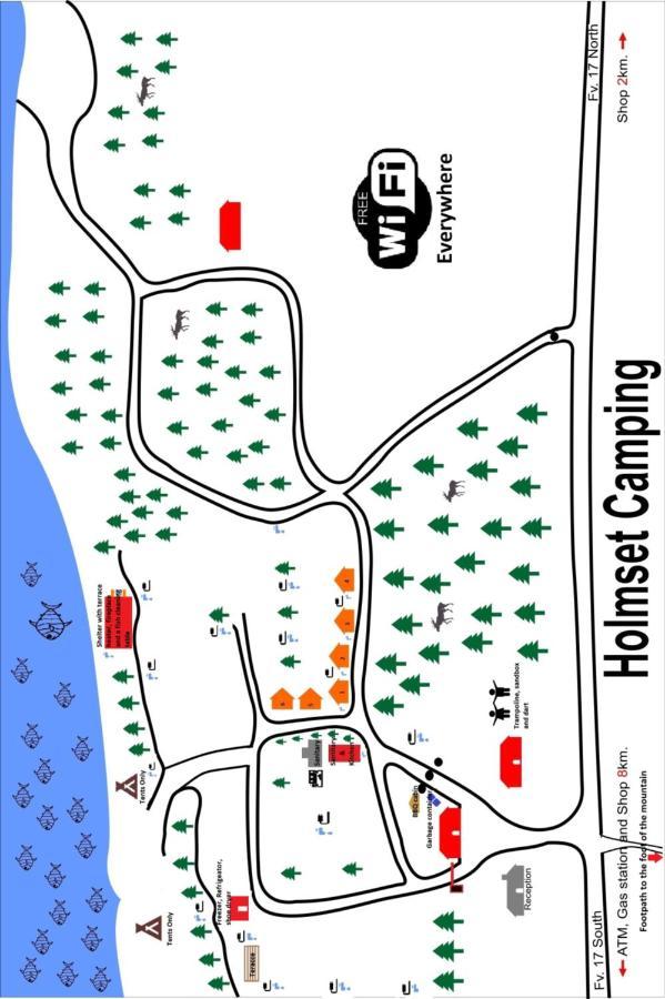 Holmset Camping And Fishing Namdalseid Екстер'єр фото